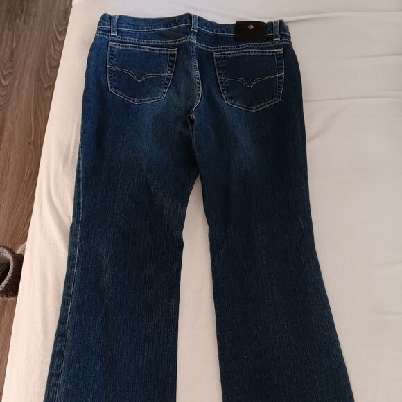 Vintage Versace Jeans Couture High Waisted Medusa Head Denim 33/47 - Picture 3 of 12